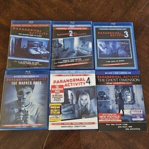 Paranormal Activity 1-6 Movies Blu Rays & DVDS